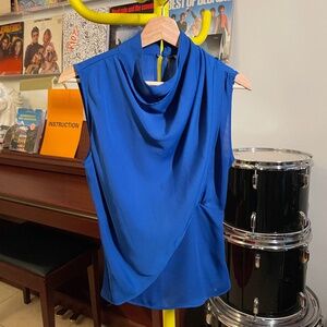 Blue Zara Sleeveless Blouse (Size XS)